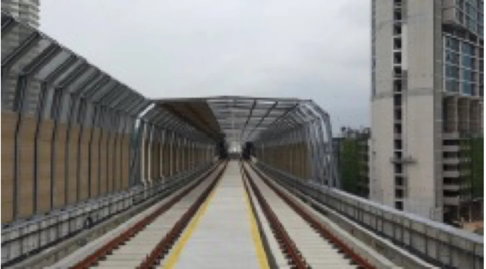 Noise barrier enclosure over the MRT Sungai Buloh-Kajang Line tracks